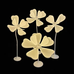 Wedding Props Luminous Peony Artificial Flower LED Road Leading Light for Events Stage Background Ornaments