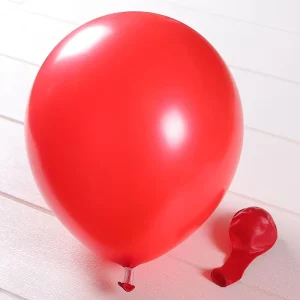 Wedding Romantic Party Decoration 12 Inch Plain Red Pearl Color Latex Metallic Balloons