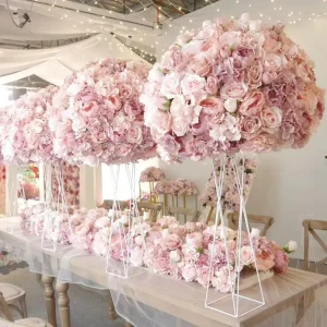 Wedding Style Centerpieces Glass Flower Stands Table Decorations