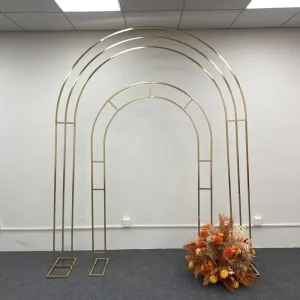 Wedding Supplies Gold Wedding Arch Metal Flower Frame Stainless Steel Wedding Backdrop