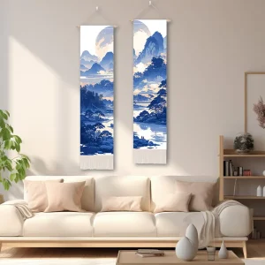 Welcome Floral Banner Spring Summer Hanging Polyester Flag Front Door Patio Decor Bright Style Outdoor Seasonal Holiday Wedding
