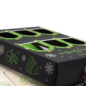White Cardboard Christmas Gift Set Box Elegant Holiday Packaging Box