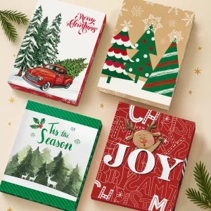 White Cardboard Eco Friendly Heavy Duty Gift Box Luxury Packaging Christmas Holiday Gifts 100 Plus Designs Easy Customization