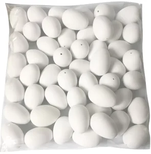 White Large Blank PS Doodle Easter Eggs for Color Painting Kindergarten Decoration