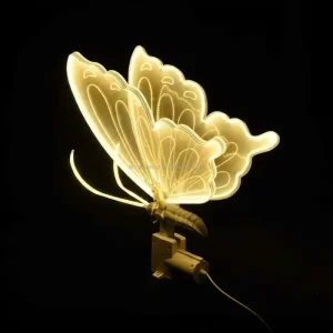 White Metal LED Lighting Floor Aisle Butterfly Road Lead Lights Walkway for Wedding Party Event Backdrop Decoration