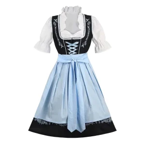 Women’s Halloween Carnival Party German Bavarian Oktoberfest Dirndl Beer Festival Costume TRAD 006