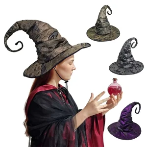 Womens Witch Hat Rope Polyester Halloween Party Costume Masquerade Festival Decorative
