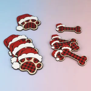 Wood Christmas Series Decorations Fashionable and Fun Atmosphere Decor for the Holidays