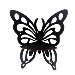 Wooden Butterfly Corner Shelf Creative Shelf Wall Decorations Candle Holders for Home Decor