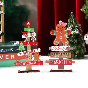 Wooden Cartoon Christmas Decoration