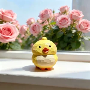 Wooden Handmade Carved Cute Chick Crafts Desktop Ornaments Home Garden Decorations Gifts And Souvenirs Can Be Customized