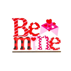 Wooden Valentine’s Day Ornaments Desktop Interior Decoration Love Commemorative Plaque