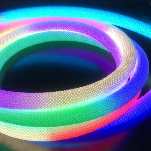 Woven Magic Neon Rope Lights 360 Degree Neon Light for 5V 5M Multicolor Decoration Smart Light