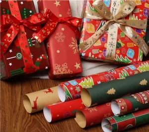 Wrapping Paper Spot Gift Christmas Holiday Gift Box Gift Bag Built in Wrapping Paper