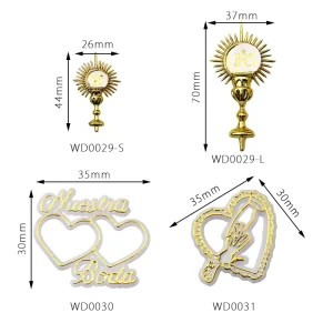 Xicheng 12pcs Party Wedding Baptism Decorative Items Religious Ornaments Festival Accessories