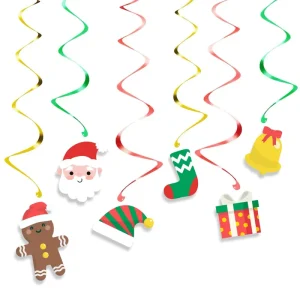Xieli Merry Christmas Party Hanging Swirl Decorations