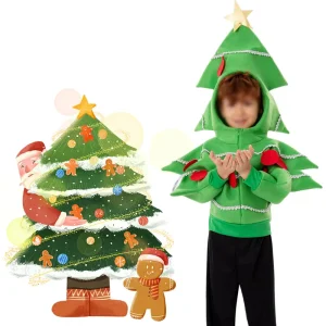 Xmas Festival Costumes Children’s Christmas Tree Funny Clothes the Party Holiday School Kids Cosplay Christmas Tree Costumes