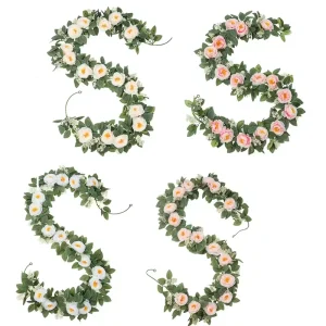YL Eco Friendly Plastic Durable Balloon Party Decoration Artificial Flower Forest style Wedding Hanging Plant Green