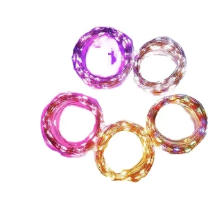 YN Battery Operated LED Fairy String Lights IP44 Copper Material with 2AA Battery Box for Christmas Wedding Outdoor Lighting