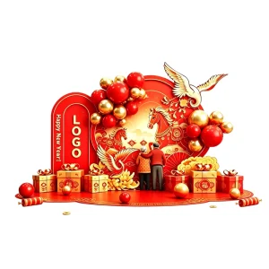 YTSF N6 Spring Festival Outdoor Events Exhibitions Registration Desk Supports OEM ODM Customization Sizes for Festivals Parties