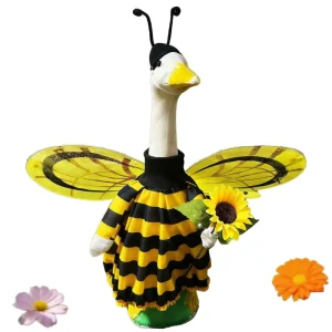 ZHONGYA New Style White Goose Rural Bee Ladybug Animal Pattern Polyester Portable Costume Props Porch Goose Clothes