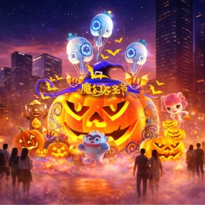 Zigong Halloween Pumpkin Lanterns Outdoor Creative Decor for Theme Parks Commercial Streets & Plazas