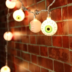 Zombie Ghost Eyeball String Light Halloween Party Decoration for IP44 Rated 2 Year Warranty 10 Incandescent Bulbs Custom Length