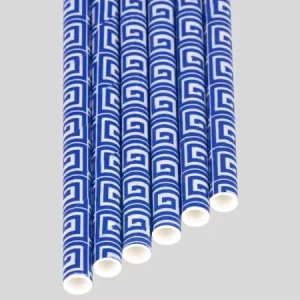 customize rose gold paper straws