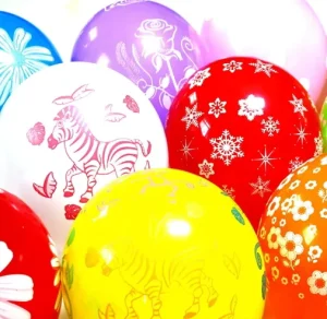 #party Decoration# 100pcs 12 inch 2.8g Full printed Party Decoration Colorful Balloons